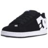 DC Shoes Rövid szárú sportcipők 'Court Graffik'  fekete / fehér