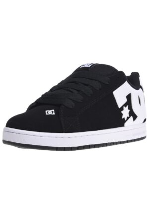 DC Shoes Rövid szárú sportcipők 'Court Graffik'  fekete / fehér