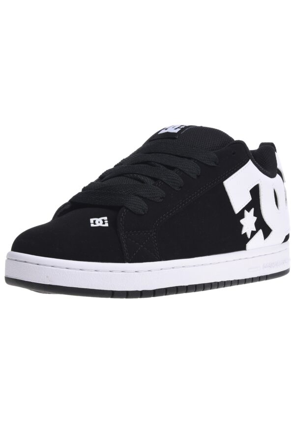 DC Shoes Rövid szárú sportcipők 'Court Graffik'  fekete / fehér
