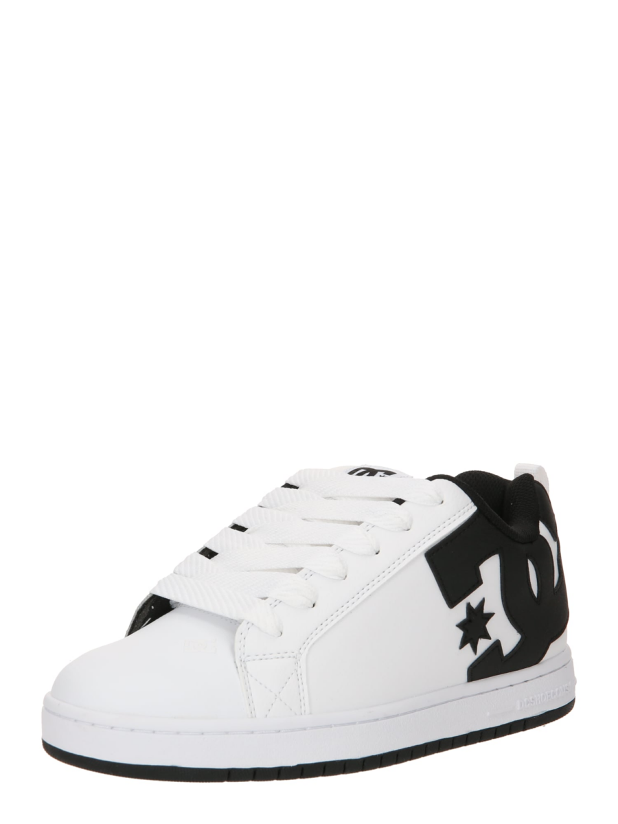 DC Shoes Rövid szárú sportcipők 'Court Graffik'  fekete / fehér-Ár