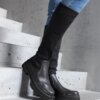 D/CEO Black insulated boots Castro