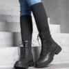 D/CEO Black insulated boots Castro