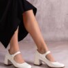 D/CEO Black pumps on a low wedge heel Chantal