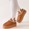 D/CEO Black slippers with fur insulated Valle