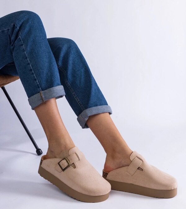 D/CEO Black slippers with fur insulated Valle
