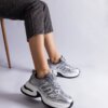 D/CEO Garza silver women's sports sneakers