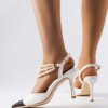 D/CEO Orange neon Lorine stiletto pumps