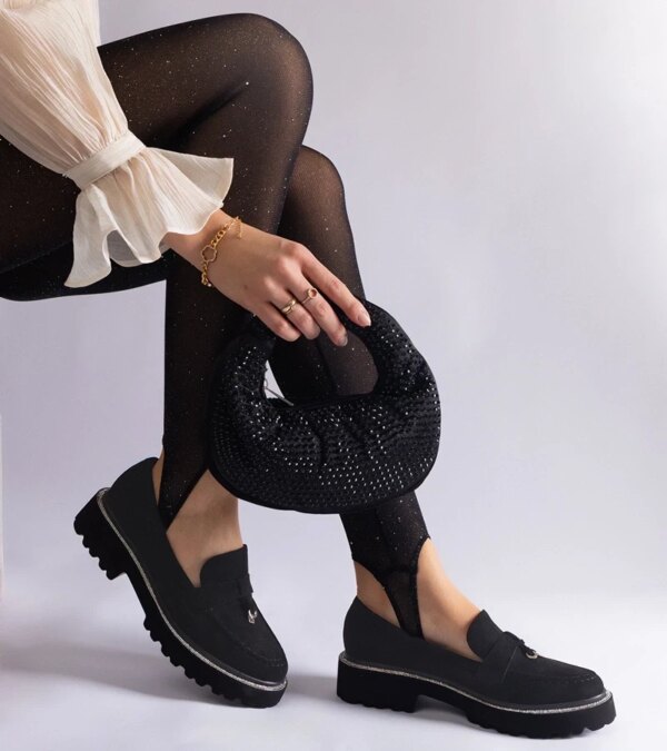 D/CEO Silver loafers Ilana