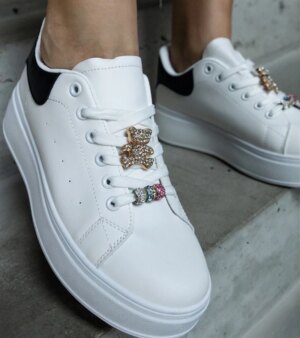 D/CEO White trainers Justar