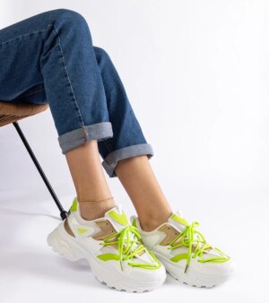 D/CEO White trainers Justar