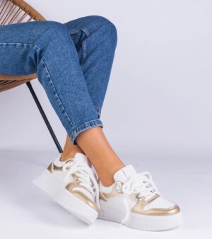 D/CEO White trainers Justar