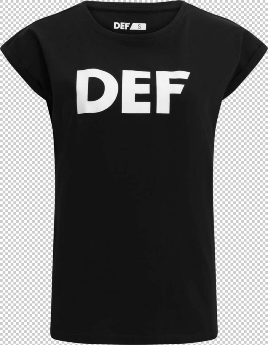 DEF Póló 'Sizza'  fekete / fehér-Hungary