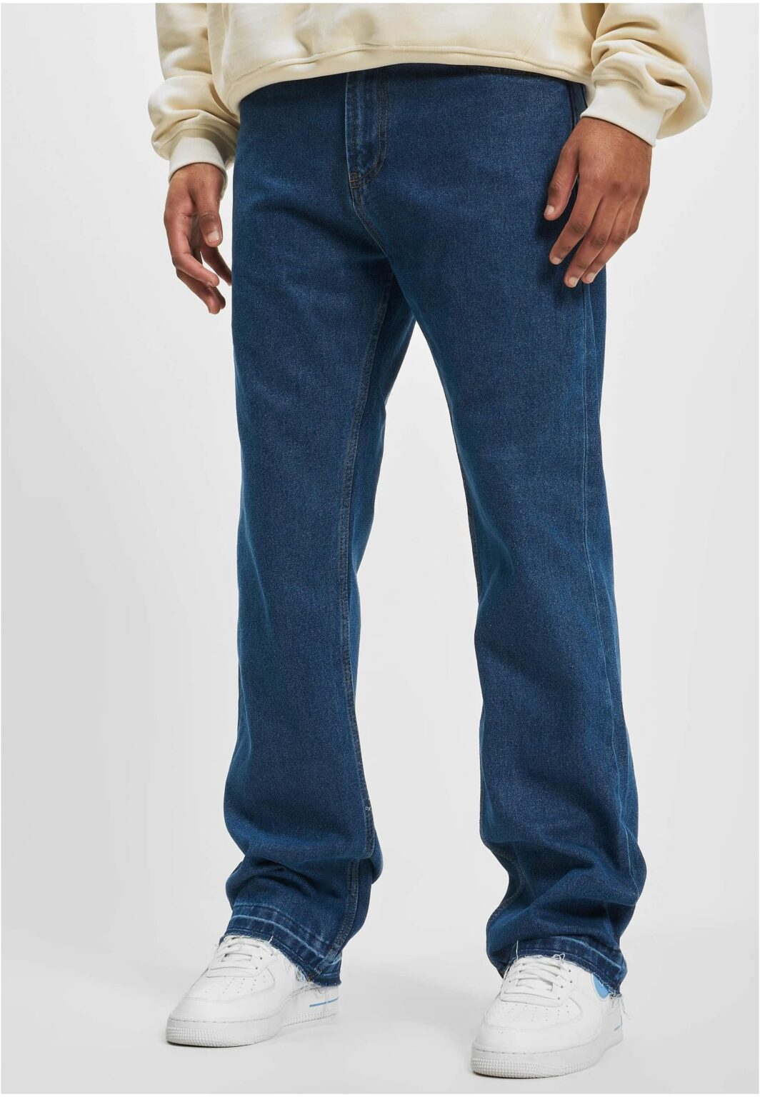DEF Straight Loose Fit Denim medium blue washed