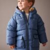 DEFACTO Baby Boy Hooded Fleece Lined Puffer Jacket