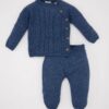 DEFACTO Baby Boy Long Sleeve Buttoned Sweater Bottom Set of 2