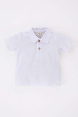 DEFACTO Baby Boy Regular Fit Pique Short Sleeve T-Shirt