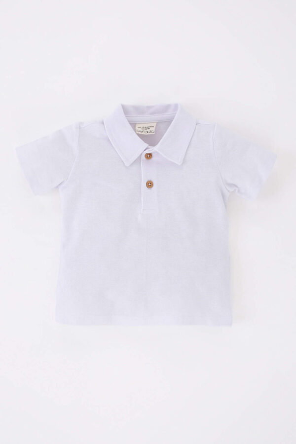 DEFACTO Baby Boy Regular Fit Pique Short Sleeve T-Shirt