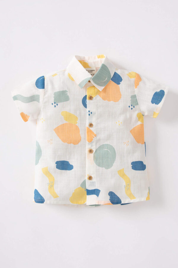DEFACTO Baby Boy Shirt Collar Short Sleeve Shirt