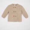 DEFACTO Baby Girl Buttoned Basic Plain Long Sleeve Knitted Cardigan