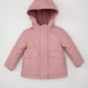 DEFACTO Baby Girl Hooded Soft Furry Coat