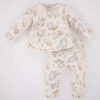 DEFACTO Baby Girl Patterned Long Sleeve Top Bottom Muslin 2-piece Set