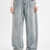 DEFACTO Baggy Fit High Waist Ankle Length Jean Washed Trousers