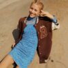 DEFACTO Bodycon Bodycon Half Turtleneck Patterned Tulle Long Sleeve Mini Dress