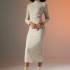 DEFACTO Bodycon Half Turtleneck Long Sleeve Maxi Dress