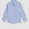 DEFACTO Boy Regular Fit Polo Neck Oxford Long Sleeve Shirt