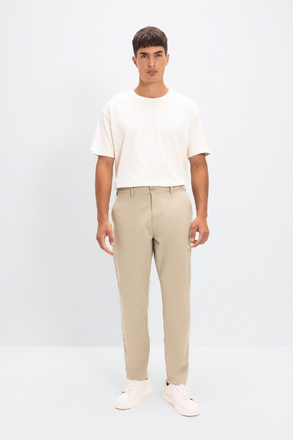 DEFACTO Chino Canvas Pants Tapered Fit Pocket
