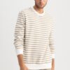 DEFACTO Comfort Regular Fit Relaxed Fit Crew Neck Striped Sweatshirt