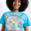 DEFACTO Cool Crew Neck Printed Short Sleeve T-Shirt