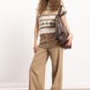 DEFACTO Cool Gabardine Trousers Wide Leg High Waist Wide Leg