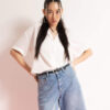 DEFACTO Coool Regular Fit Pajama Collar Short Sleeve Shirt