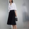DEFACTO DFC - Pleated High Waist Maxi Skirt