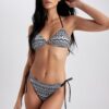 DEFACTO Fall In Love Regular Fit Ethnic Patterned Bikini Bottom