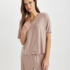 DEFACTO Fall In Love Regular Fit V-Neck Casual Short Sleeve Pajama Top