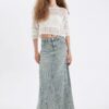 DEFACTO Fashion Fit Pocketed Jean Maxi Skirt