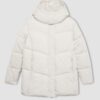 DEFACTO Fit Regular Fit Hooded Fleece Lined Puffer Inflatable Waterproof Coat