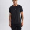 DEFACTO Fit Slim Fit Narrow Cut Crew Neck Printed Sports Short Sleeve T-Shirt