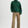DEFACTO Gabardine Trousers Straight Fit Pocket High Waist Straight Leg