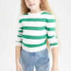 DEFACTO Girl Crop Crew Neck Pullover