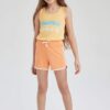 DEFACTO Girl Sweatshirt Fabric Shorts