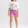 DEFACTO Girl Sweatshirt Fabric Shorts