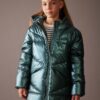 DEFACTO Girl Water Repellent Shiny Hooded Coat