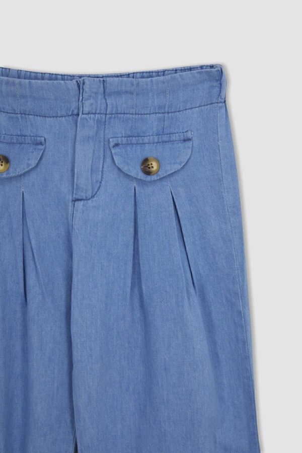 DEFACTO Girl's Wide Leg Jean Trousers