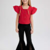 DEFACTO Girls Child April 23 Flared Trousers