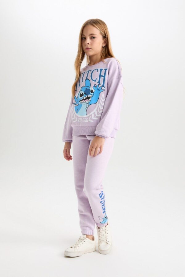 DEFACTO Girls Disney Lilo & Stitch Elastic Waist Standard Fit Jogger Sweatpants