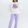 DEFACTO Girls Printed Jogger Sweatpants with Elastic Waistband and Legs