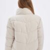 DEFACTO Girl's Stand Collar Plush Lined Zippered Puffer Coat